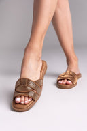 Σανδάλια με στρας Xti 143866 - Κάμελ - thefashionproject.gr - Xti Footwear