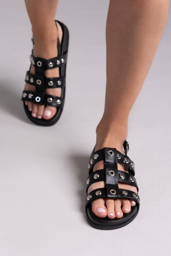 Σανδάλια με τρουκς - Μαύρο - thefashionproject.gr - Bellucci