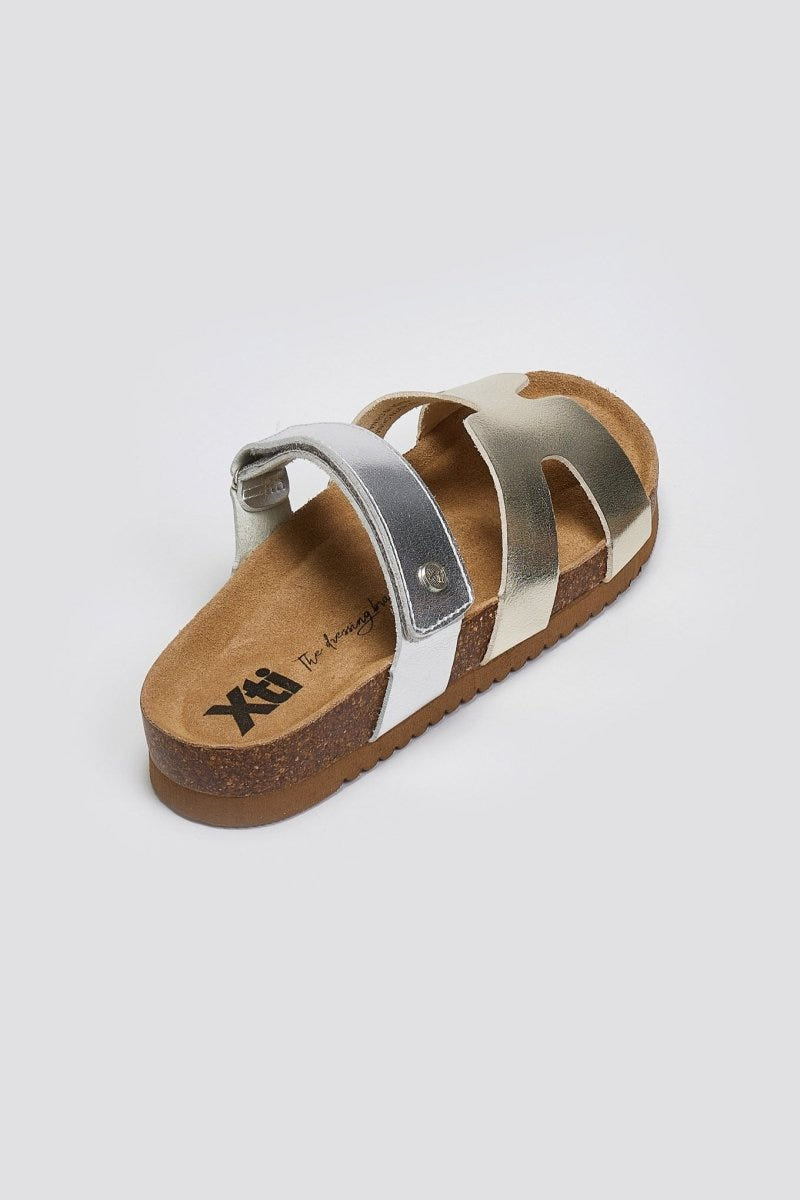 Σανδάλια με velcro Xti 144124 - Χρυσό - thefashionproject.gr - Xti Footwear