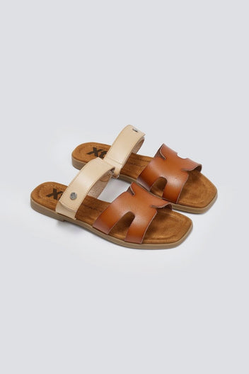 Σανδάλια με velcro Xti 14420 - Κάμελ - thefashionproject.gr - Xti Footwear