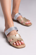 Σανδάλια με velcro Xti 14420 - Χρυσό - thefashionproject.gr - Xti Footwear