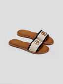 Σανδάλια με υφασμάτινη φάσα ERYNN - Μαύρο - thefashionproject.gr - ERYNN