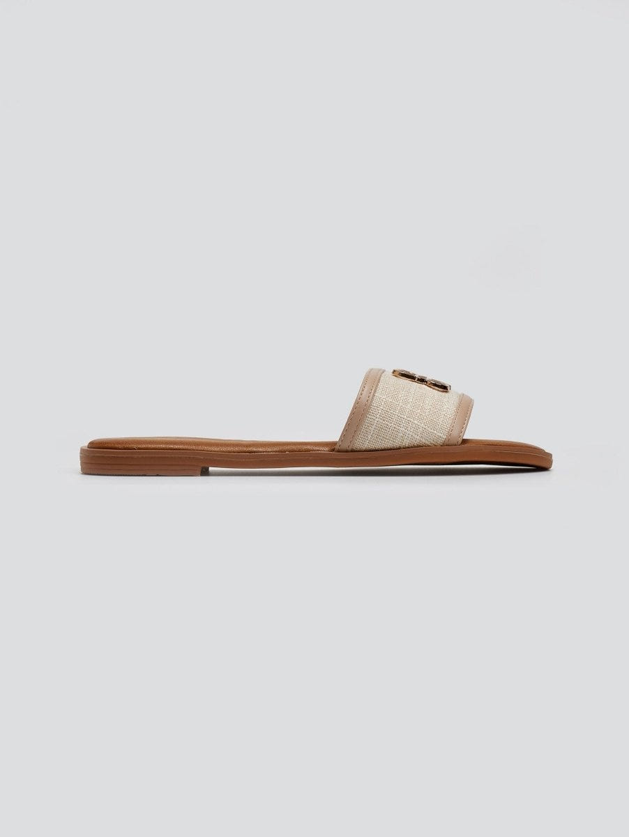 Σανδάλια με υφασμάτινη φάσα ERYNN - Τάουπε - thefashionproject.gr - ERYNN