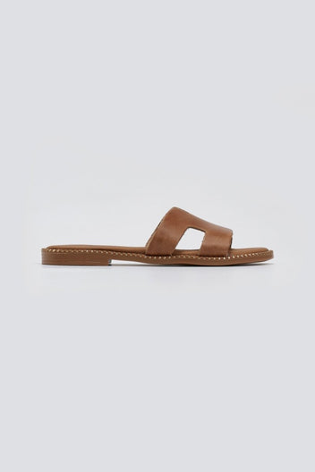 Σανδάλια nubuck με ανοίγματα Estil - Τάουπε - thefashionproject.gr - Estil