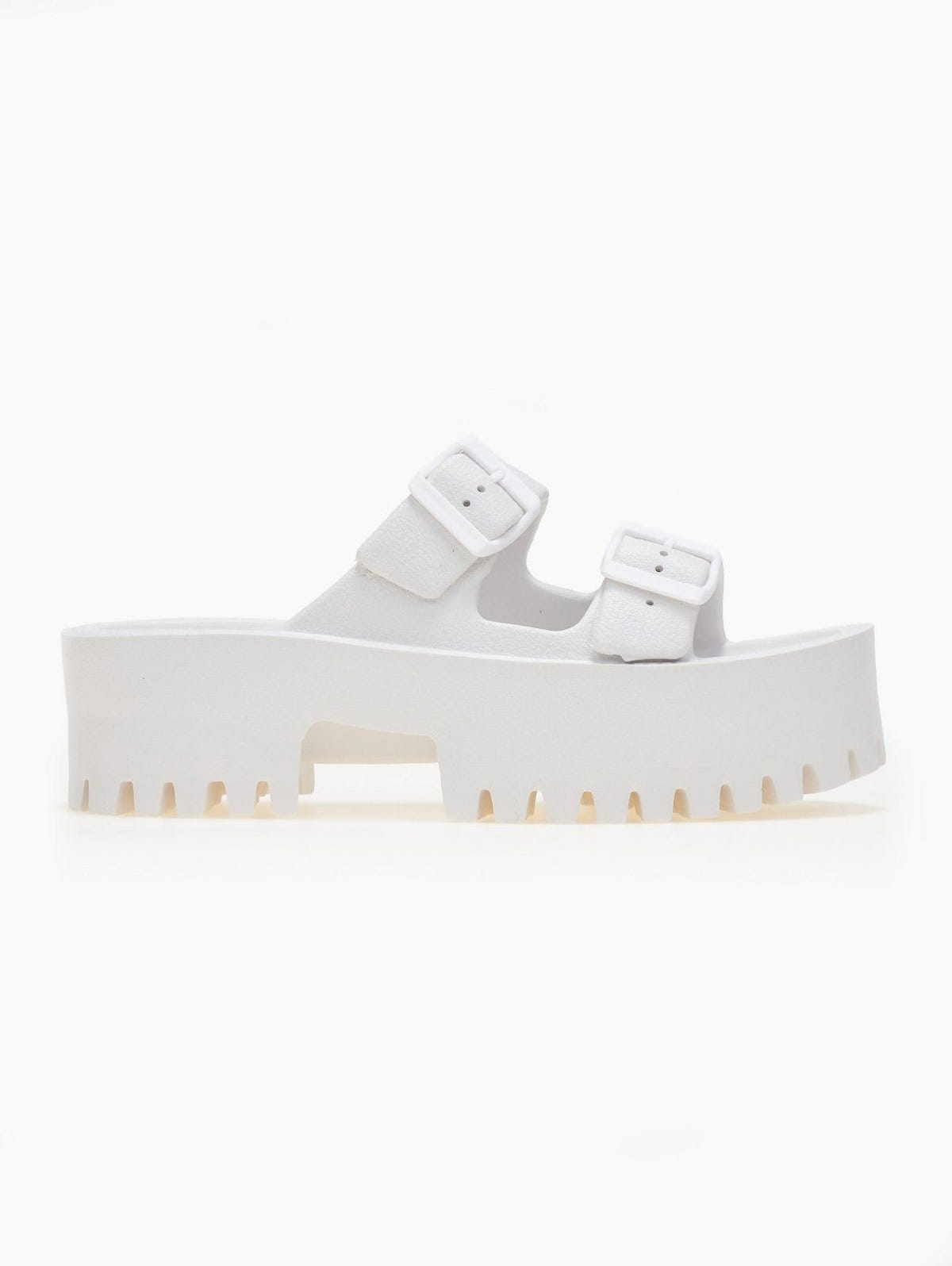 Σανδάλια platforms sporty με φάσες - Λευκό - thefashionproject.gr - The Fashion Project