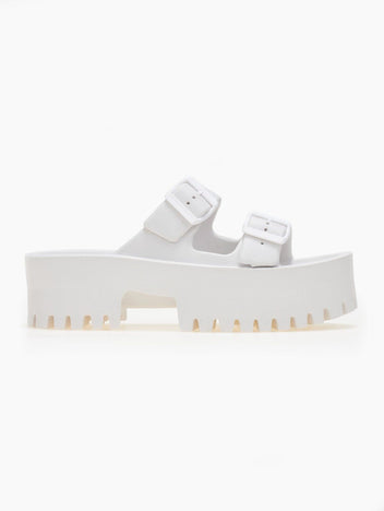 Σανδάλια platforms sporty με φάσες - Λευκό - thefashionproject.gr - The Fashion Project