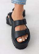 Σανδάλια platforms sporty με φάσες - Μαύρο - thefashionproject.gr - The Fashion Project