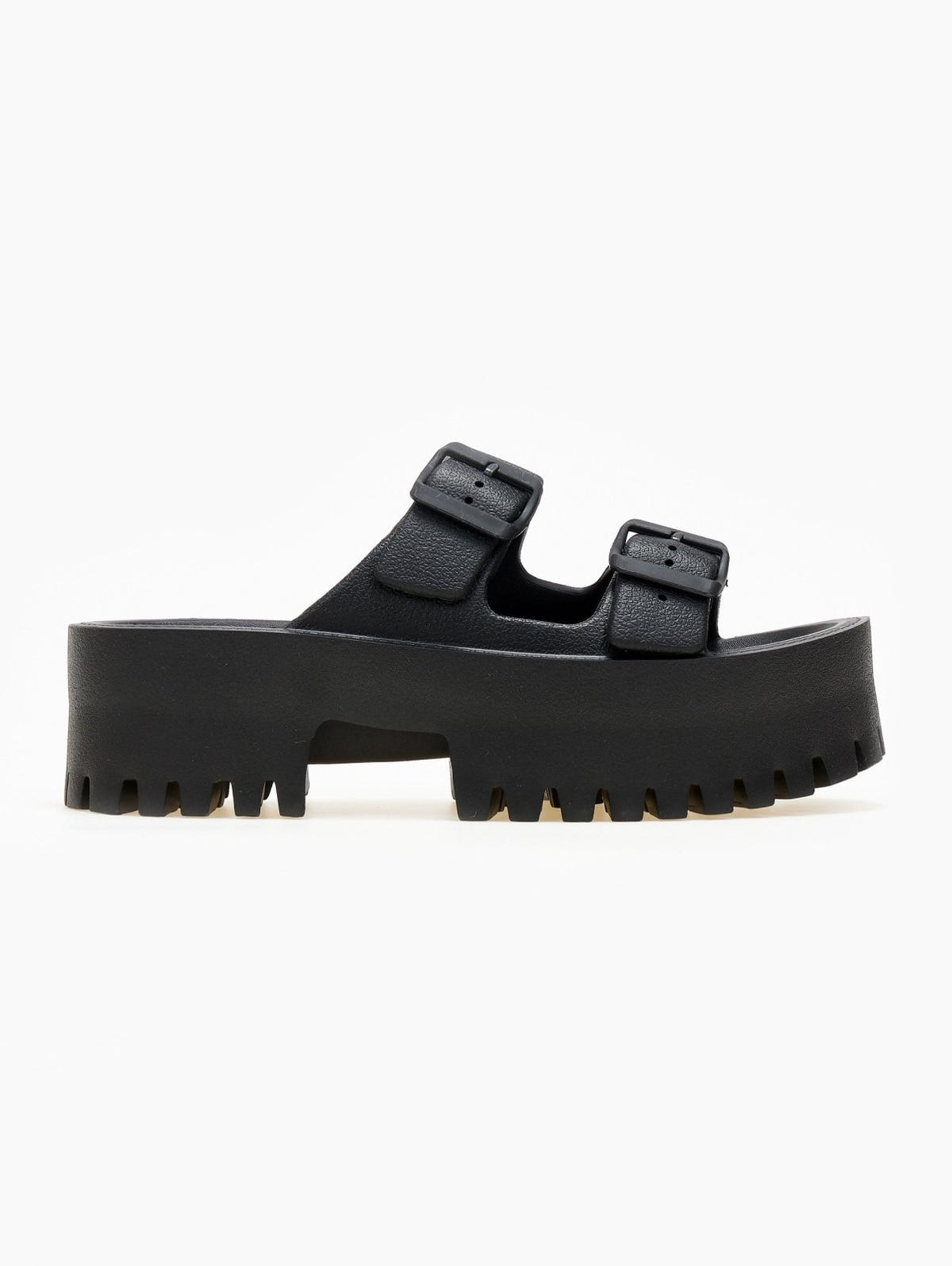 Σανδάλια platforms sporty με φάσες - Μαύρο - thefashionproject.gr - The Fashion Project