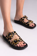 Σανδάλια ponyskin με print JOYA FANTASY SANDALS - Leopard - thefashionproject.gr - FANTASY SANDALS