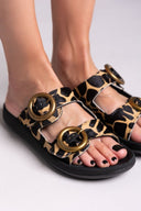 Σανδάλια ponyskin με print JOYA FANTASY SANDALS - Leopard - thefashionproject.gr - FANTASY SANDALS
