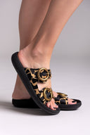 Σανδάλια ponyskin με print JOYA FANTASY SANDALS - Leopard - thefashionproject.gr - FANTASY SANDALS