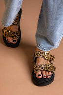 Σανδάλια ponyskin με print Ragazza 01020 - Leopard - thefashionproject.gr - RAGAZZA
