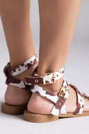 Σανδάλια ponyskin με τρουκς ERYNN - Ταμπά - thefashionproject.gr - ERYNN