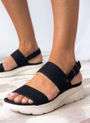 Σανδάλια sporty με διάτρητο σχέδιο Xti 142707 - Μαύρο - thefashionproject.gr - Xti Footwear