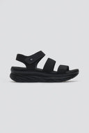 Σανδάλια sporty με δύο φάσες και velcro - Μαύρο - thefashionproject.gr - La Coquette