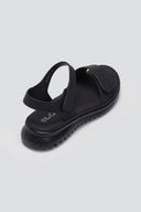 Σανδάλια sporty με φαρδιά φάσα - Μαύρο - thefashionproject.gr - La Coquette
