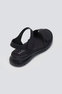 Σανδάλια sporty με φαρδιά φάσα - Μαύρο - thefashionproject.gr - La Coquette