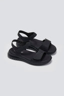 Σανδάλια sporty με φαρδιά φάσα - Μαύρο - thefashionproject.gr - La Coquette