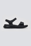 Σανδάλια sporty με φαρδιά φάσα - Μαύρο - thefashionproject.gr - La Coquette