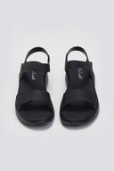 Σανδάλια sporty με φαρδιά φάσα - Μαύρο - thefashionproject.gr - La Coquette