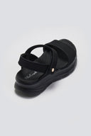 Σανδάλια sporty με velcro - Μαύρο - thefashionproject.gr - La Coquette