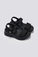Σανδάλια sporty με velcro - Μαύρο - thefashionproject.gr - La Coquette