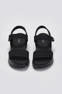Σανδάλια sporty με velcro - Μαύρο - thefashionproject.gr - La Coquette