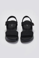 Σανδάλια sporty με velcro - Μαύρο - thefashionproject.gr - La Coquette