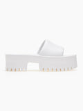 Σανδάλια sporty platforms με φαρδιά φάσα - Λευκό - thefashionproject.gr - The Fashion Project