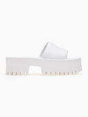 Σανδάλια sporty platforms με φαρδιά φάσα - Λευκό - thefashionproject.gr - The Fashion Project