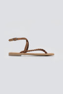 Σανδάλια suede δερμάτινα Tfp - Καφέ - thefashionproject.gr - TFP