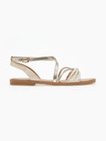 Σανδάλια suede με crossover λουράκια ERYNN - Μπεζ - thefashionproject.gr - ERYNN