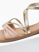 Σανδάλια suede με crossover λουράκια ERYNN - Ροζ - thefashionproject.gr - ERYNN