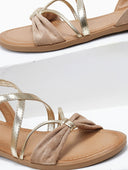 Σανδάλια suede με crossover λουράκια ERYNN - Τάουπε - thefashionproject.gr - ERYNN