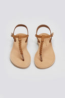 Σανδάλια suede με κάθετο λουράκι Tfp - Μπεζ - thefashionproject.gr - TFP