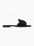 Σανδάλια suede με μεταλλικά charms ERYNN - Μαύρο - thefashionproject.gr - ERYNN