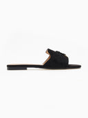 Σανδάλια suede με μεταλλικά charms ERYNN - Μαύρο - thefashionproject.gr - ERYNN