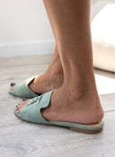 Σανδάλια suede με μεταλλικά charms ERYNN - Μέντα - thefashionproject.gr - ERYNN