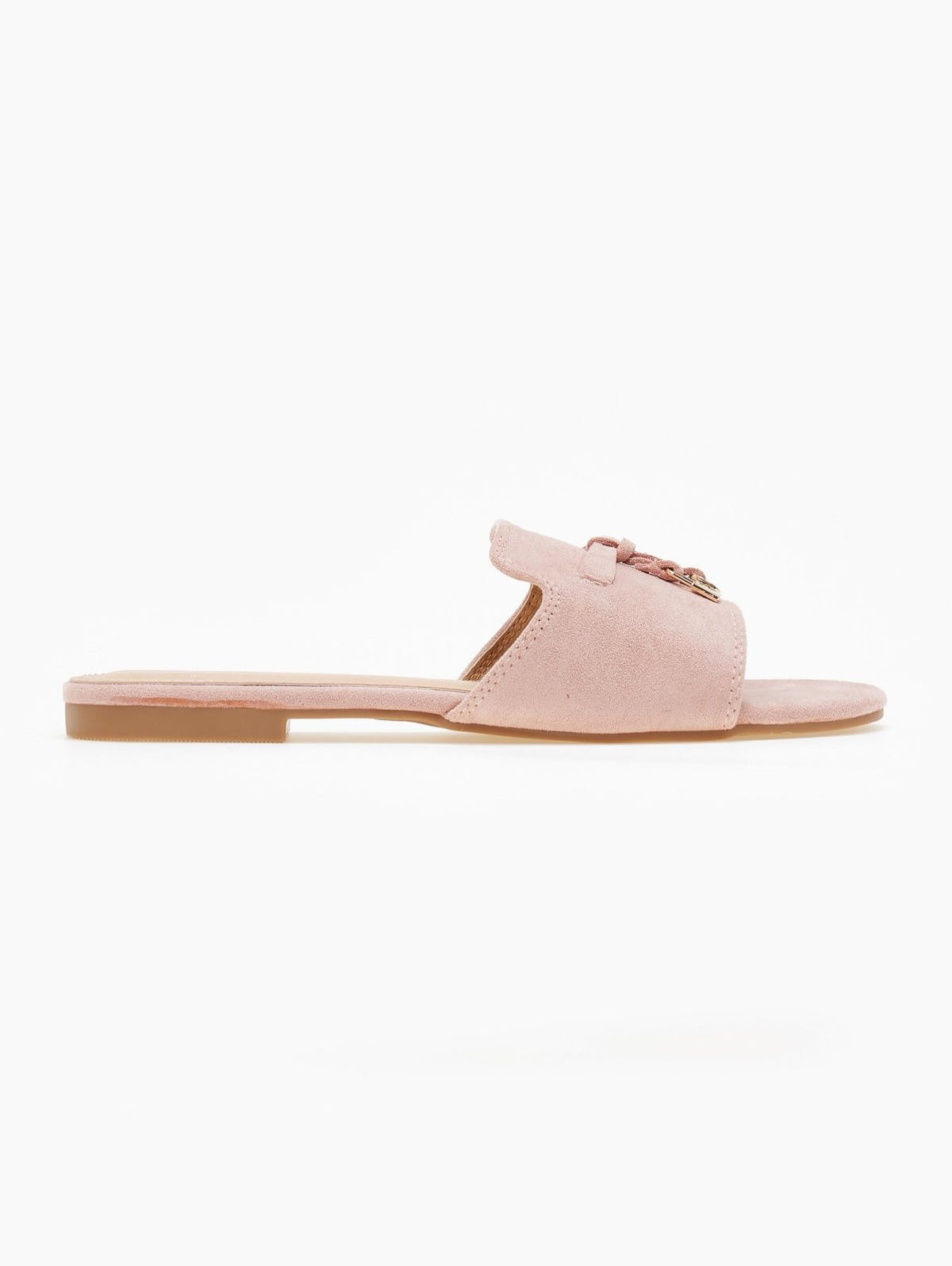 Σανδάλια suede με μεταλλικά charms ERYNN - Ροζ - thefashionproject.gr - ERYNN