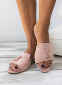 Σανδάλια suede με μεταλλικά charms ERYNN - Ροζ - thefashionproject.gr - ERYNN