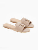 Σανδάλια suede με μεταλλικά charms ERYNN - Τάουπε - thefashionproject.gr - ERYNN