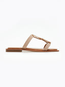 Σανδάλια suede με πέτρες - Τάουπε - thefashionproject.gr - ERYNN