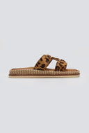 Σανδάλια suede με print και κρίκους ERYNN - Leopard - thefashionproject.gr - ERYNN