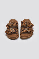 Σανδάλια suede με print και τοκά ERYNN - Leopard - thefashionproject.gr - ERYNN