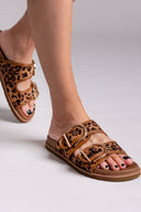 Σανδάλια suede με print και τοκά ERYNN - Leopard - thefashionproject.gr - ERYNN