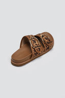 Σανδάλια suede με print και τοκά ERYNN - Leopard - thefashionproject.gr - ERYNN