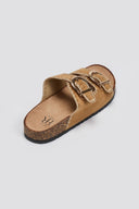Σανδάλια suede με τοκάδες ERYNN - Κάμελ - thefashionproject.gr - ERYNN