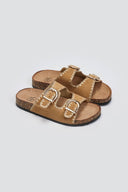Σανδάλια suede με τοκάδες ERYNN - Κάμελ - thefashionproject.gr - ERYNN