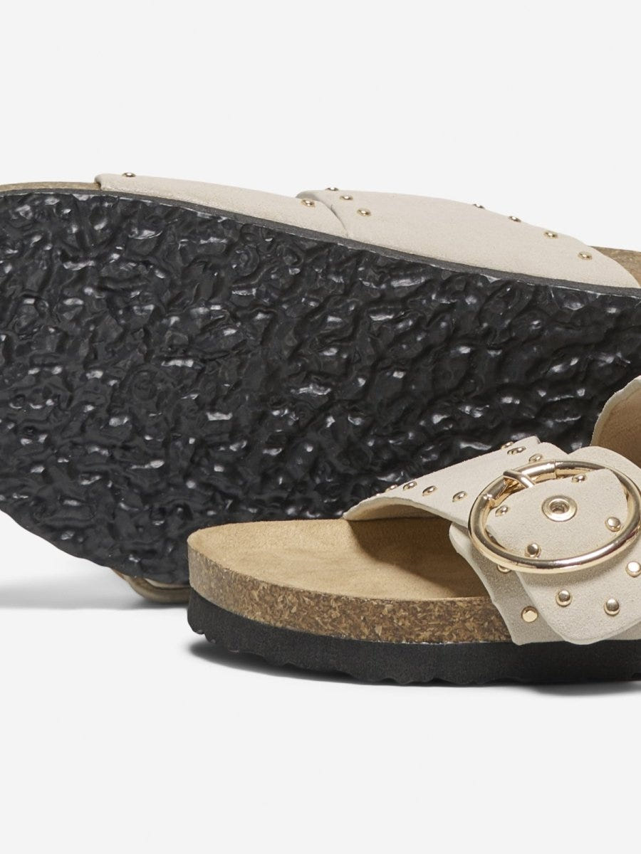 Σανδάλια suede με τρουκς Only 15341190 - Μπεζ - thefashionproject.gr - ONLY