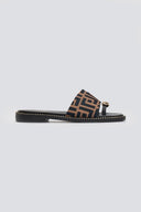 Σανδάλια υφασμάτινα με print Tfp - Καφέ - thefashionproject.gr - TFP